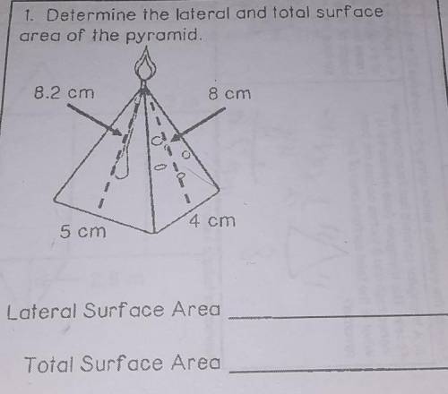 The work sheet is called area of pyramids