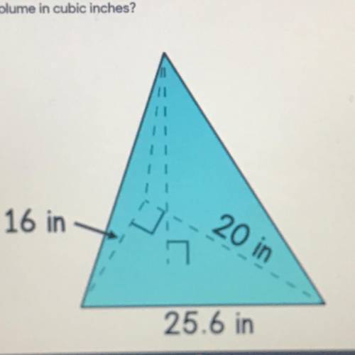 2. The dimensions of a triangular pyramid are shown on the figure below. The height of the pyramid