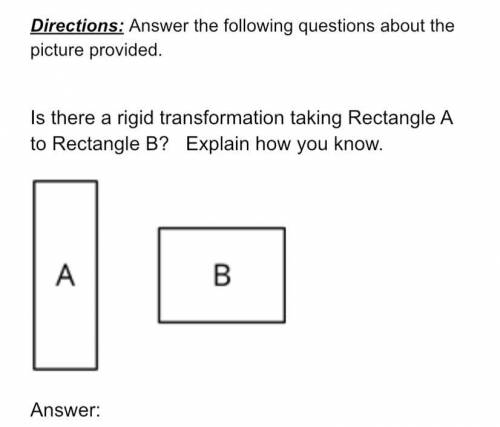 Directions:Answer the following questions about the picture provided.

Is there a rigid transforma