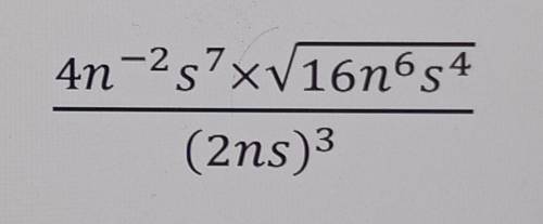PLEASE HELP ME WITH MATH the question is simplify.