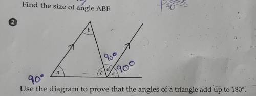 Help plsss how do you find the size of angle ABE