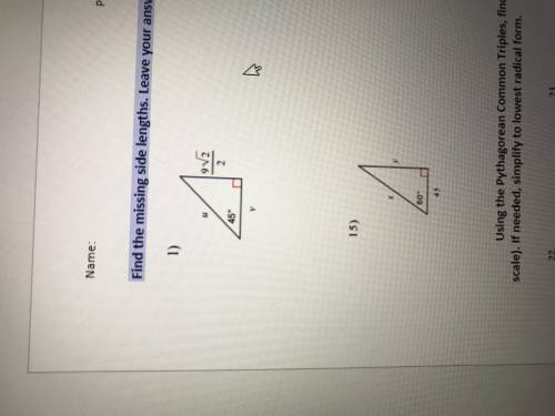 Need help with 1 and 15 pleasee