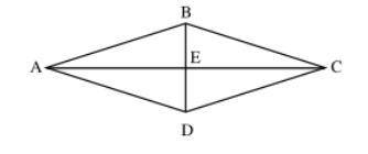 In Rhombus ABCD, AB=10, AC=16, m
