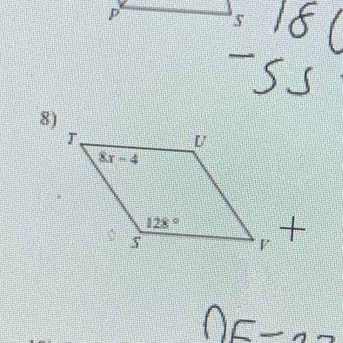 Solve for x each figure is a parallelogram