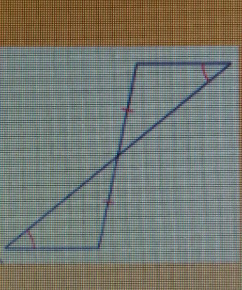 State if the following triangle are congruent or not. If he are congruent, state the theorem of why