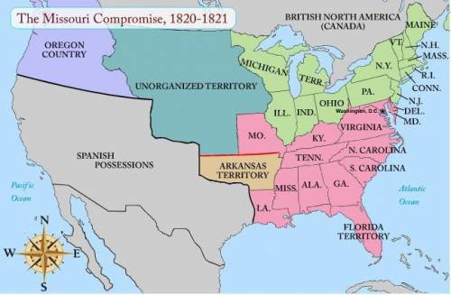 On the map above, what does the red line represent?

1. The separation of Confederate states from