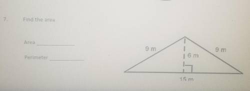 Can someone help find the area and perimeter of this??​