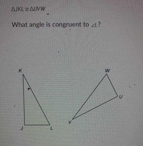 What angle is congruent to ​