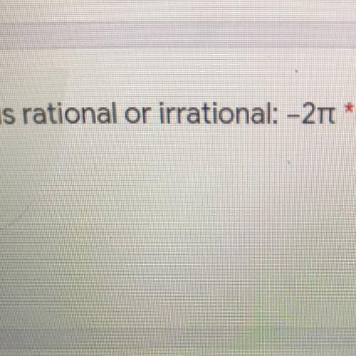 Determine whether the number is rational or irrational: -21*