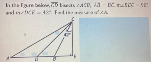 Help!!
In the figure CD bisects