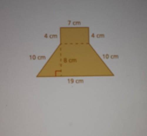 Find the area or the figure ​