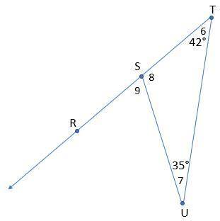 Help

Explain why m∠9 is equal to the sum of the measures of the two nonadjacent interior angles.