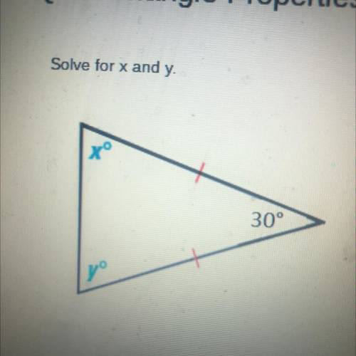 Please Solve for x and y