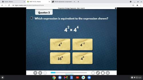 Which expression is equvalient to the expression shown