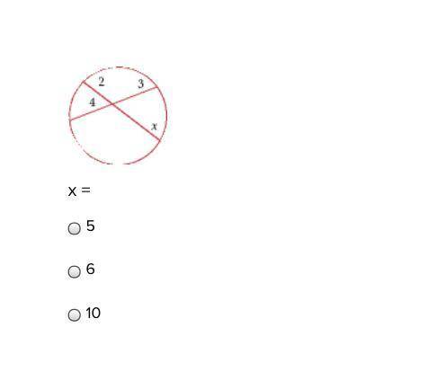 Which one is the answer for this question? 
x =
5
6
10