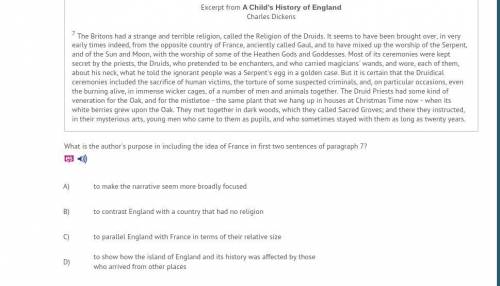 What is the Author's purpose in including the idea of France in first two sentences of paragraph 7?