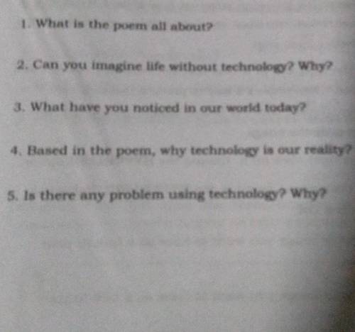 Learning Task 7: Read the poem and answer the questions. Found in the

next page. I will give you