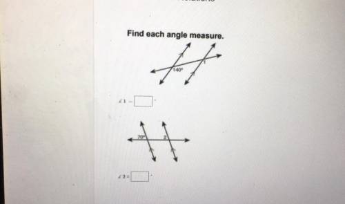 Find each angle measure.