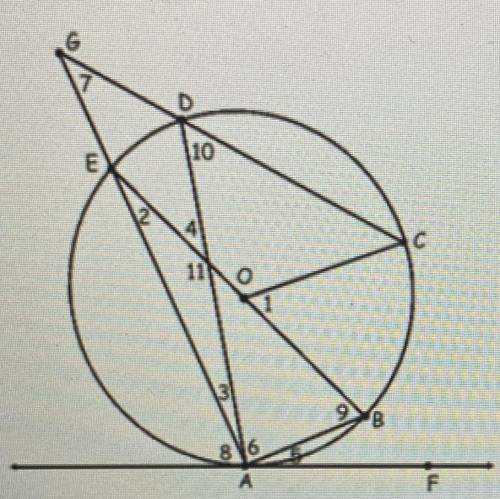 Which of the following is a central angle?
A
LEGD
B
LEAD
ZCOB
D
LCDA