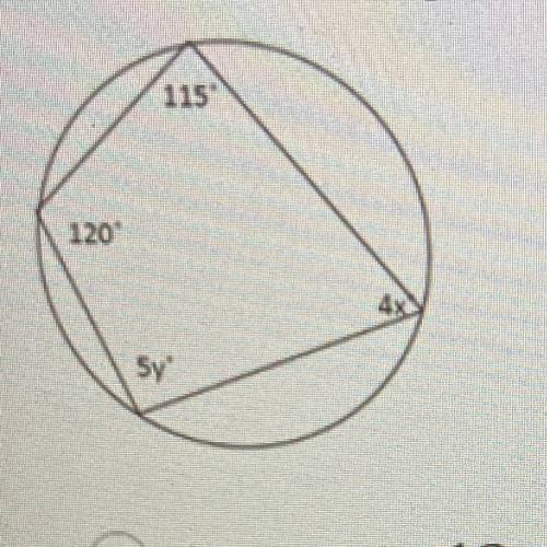 Use the diagram to the right to solve for y.

A y = 13
B
y = 15
C. y = 7.5
D
y = 20