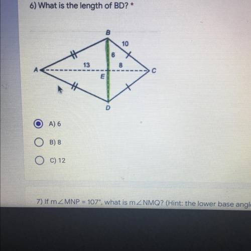 What is the length of BD?
