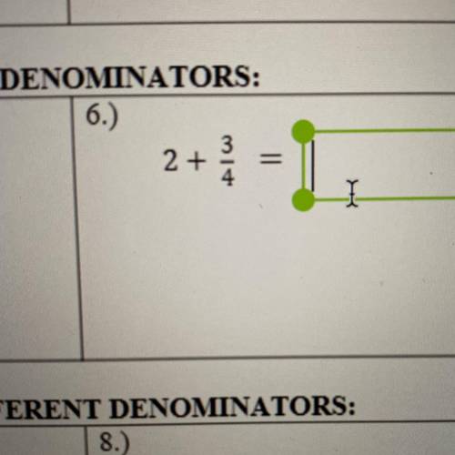 Adding fractions with different denominators