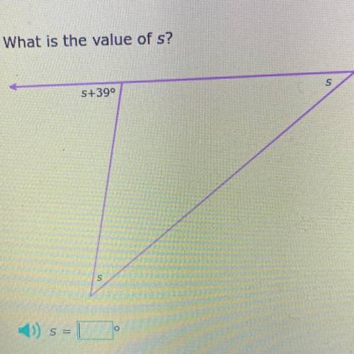 ()) What is the value of s?