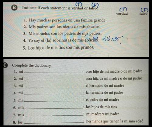 Requesting anyone that can help me with this Spanish work