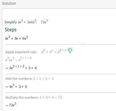 Lets simplifya. 4x²×3x  6x²​