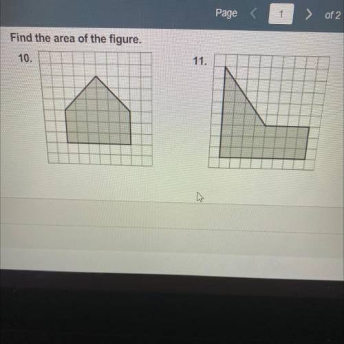 Find both area of these figures