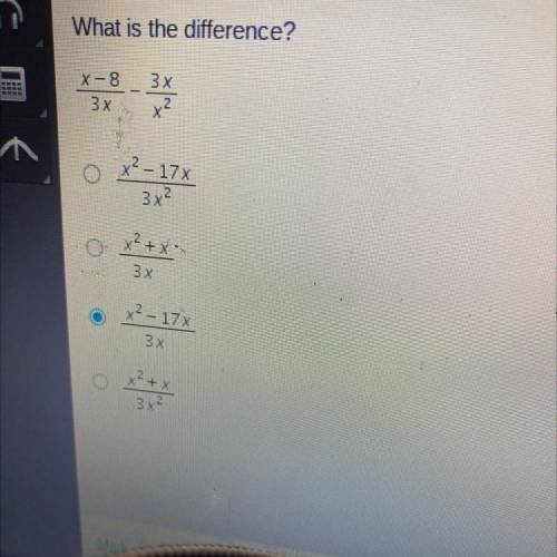 Please help!
What is the difference? 
X-8 /3x - 3x-x2
