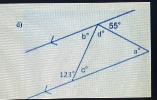 Calculate the Unknown Missing angle measures ​
