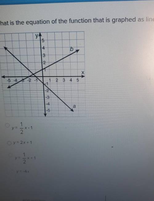 What is the equation for line b​