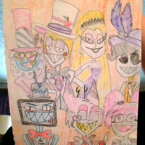 What is 24x24?

(Here is a drawing I did of the overlords of Hell from Hazbin Hotel, please rate 1