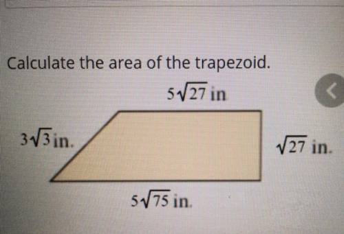 Calculate the area of the trapezoid