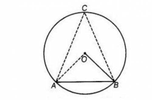 O is the center of a circle if angle AOB =55° what is angle ACB=?​