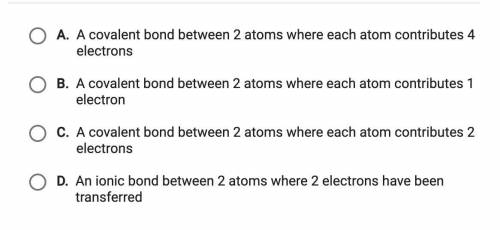 What is a double bond? PLEASE HELP