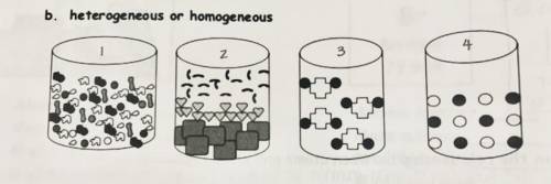 Identity each container
a. Heterogeneous or Homogeneous