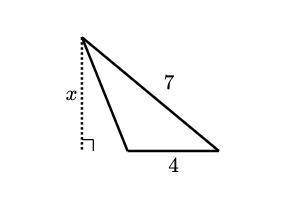 The triangle shown below has an area of 101010 units^2

2
squared.
Find xxx.
x =x=x, equals 
units