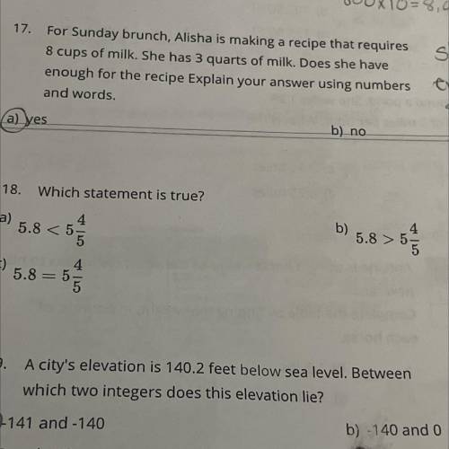 I need help with number 18