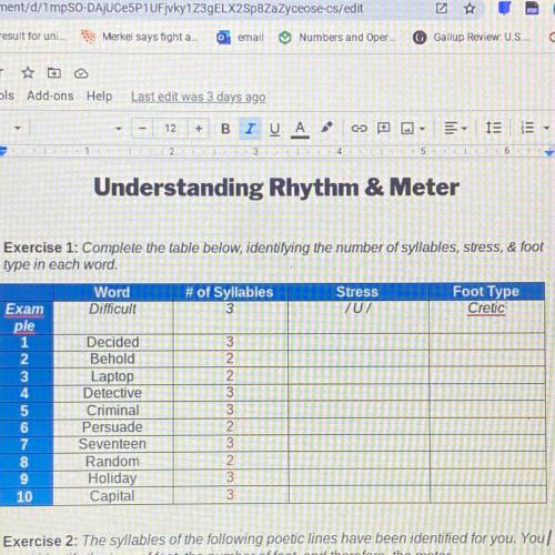 Understanding Rhythm & Meter
HELP ME PLEASE PLEASE PLEASE