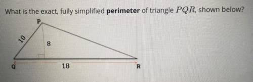 What is the perimeter of PQR?