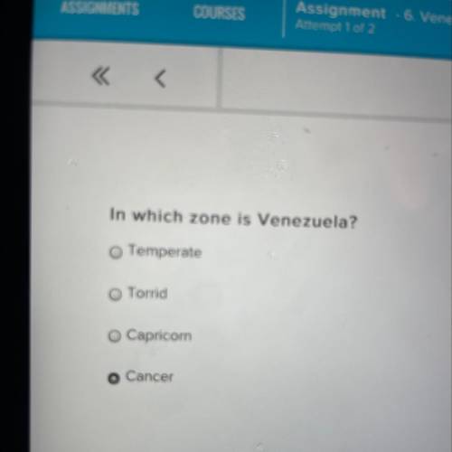 In which zone is Venezuela?