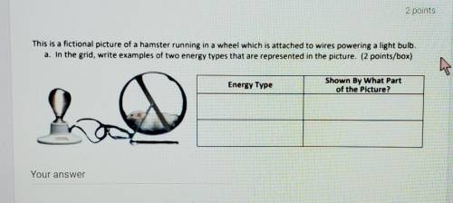 20 s is a fictional picture of a hamster running in a wheel which is attached to wires powering a l