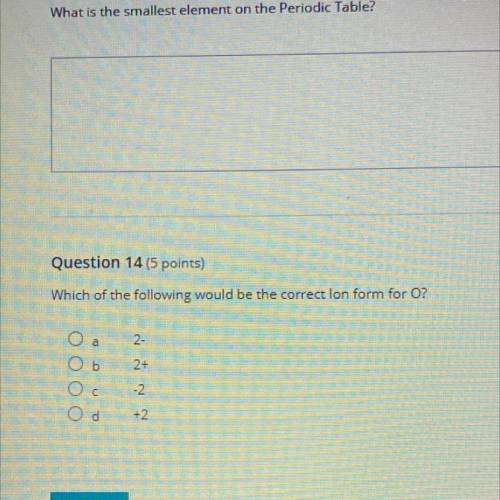 Which of the following would be the correct lon form for O?