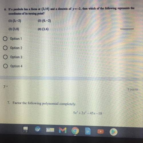 I need help with both 6 and 7