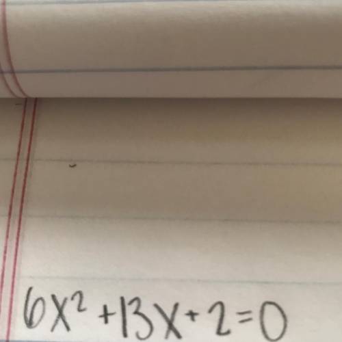 Pls pls help with this. extra points. why would i use factoring to solve this quadratic equation?