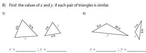 HOW DO YOU FIND THE MISSING SIDE LENGTH ON SIMILAR TRIANGLES!!! PLEASE HELP...
