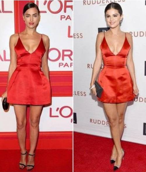Who wore it best challenge? Irina or Selena choose 1 ​