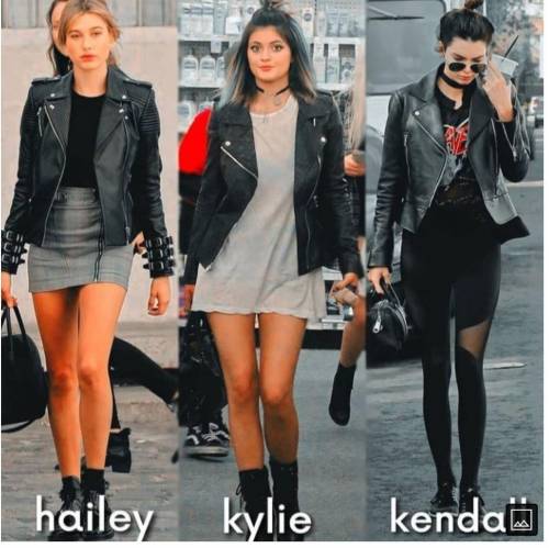 1 jacket 3 outfits

whose style do you like the most from - hailey, Kylie and Kendall choose any 2